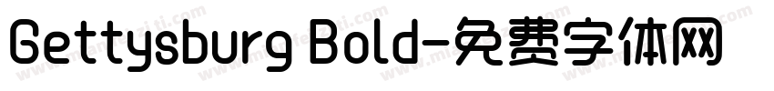 Gettysburg Bold字体转换